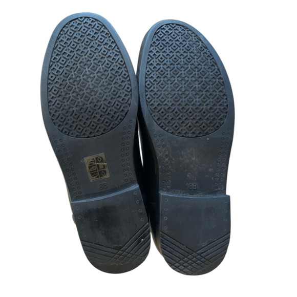 Tory Burch Black Knee High Leather Rubber Boots - Picture 5 of 12